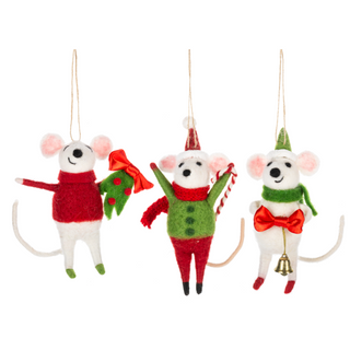 Holiday Mice Ornaments