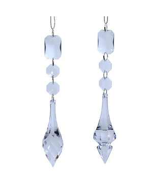 Acrylic Clear Crystal Dangle Orn, 2 A