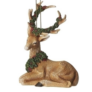 Wood Carved Deer