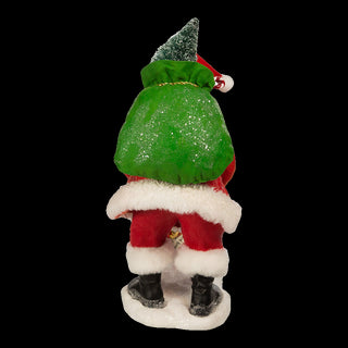 10.5 Inch Fabriche Santa With Mailbox