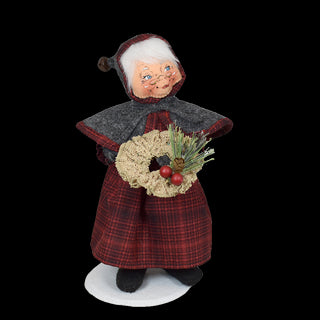 9" Plaid & Pine Mrs. Santa