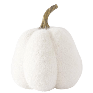 Fuzzy White Knit Gourd