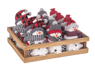 Cozy Snowmen Stuffed Ornaments