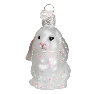 White Baby Bunny Ornament