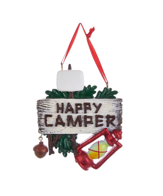 Happy Camper Sign Ornament