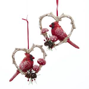 Cardinal on Birch Heart 2a