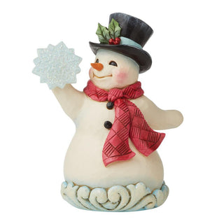 Wonderland Snowman Holding Snowflake