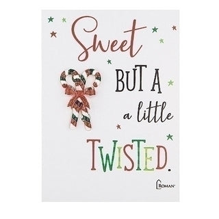 Twisted Candy Cane Pin