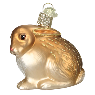 Tan Cottontail Bunny Ornament