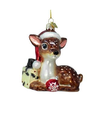 NG Nostalgic Reindeer With Santa Hat