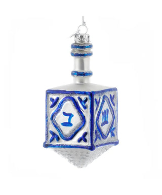 NG Hanukkah Dreidel Glass Orn