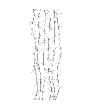 9.8' 300ct Cool White Twinkle LED Cluster Light Set