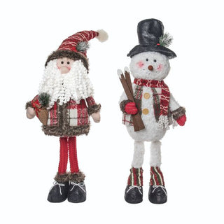 Plush Standing Festive Santa/Snowman