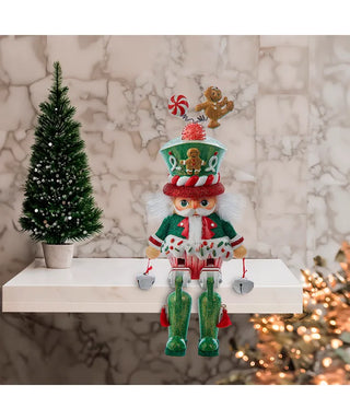 Gingerbread Shelf Sitter Nutcracker