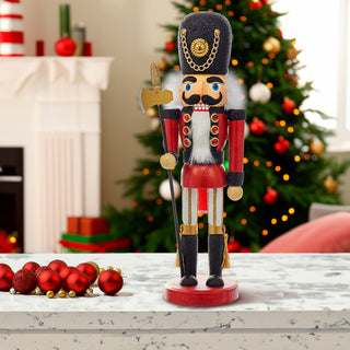 Red and Black Soldier Nutcracker