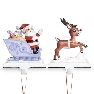 Rudolph Stocking Holder 2 Piece Set