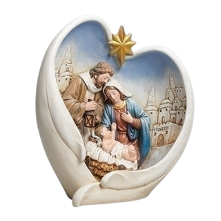 Holy Family by City in Wings Figurine