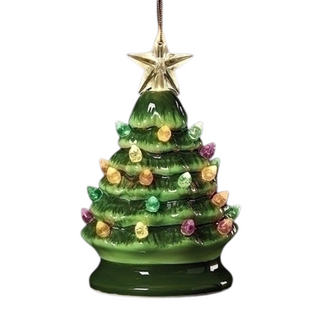 LED Green Vintage Tree orn