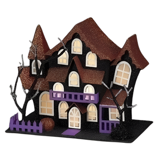 Lighted Haunted House Orange