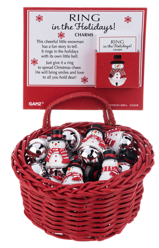 Ring in the Holidays Charms in a Basket