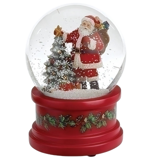 Musical Santa Tree Dome with Red Base