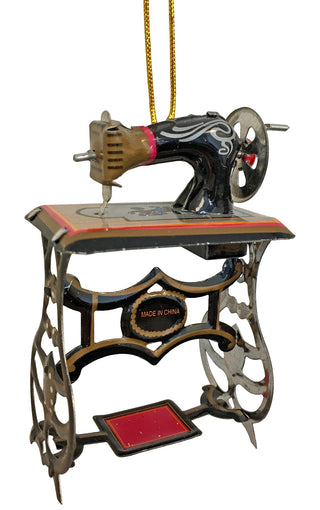 Tin Sewing Machine Ornament