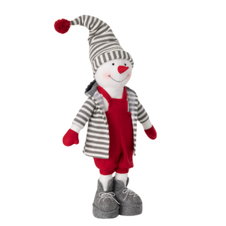 Playful Plush Happy Snowman