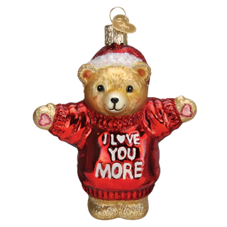 I Love You More Bear Ornament