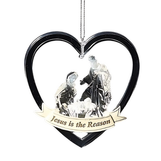 Heart Holy Family Ornament