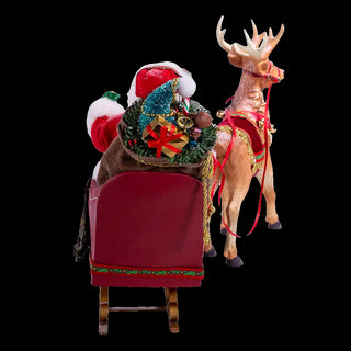 Fabriché™ Santa In Sleigh With Deer