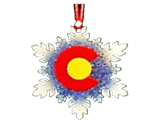 Colorado Snowflake Ornament Medium