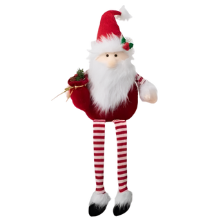 Dangling Legged Plush Santa