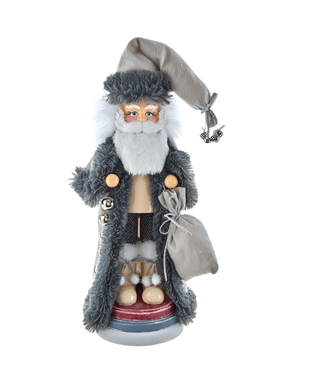 White Gray Santa Nutcracker