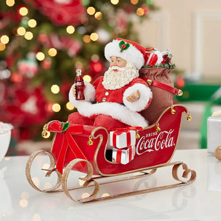 Coca-Cola® Santa In Sleigh Table Piece