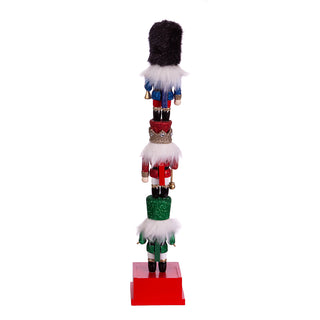 16" Stacked Miniature Nutcrackers With Calendar