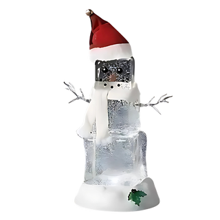 LED Snowman Cube Shimmer