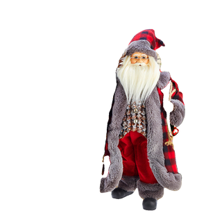 Kringles Red and Grey Santa