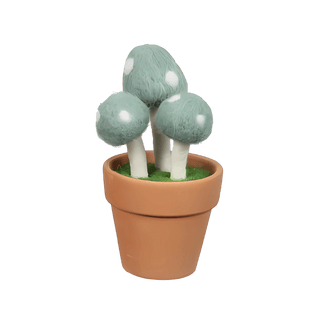 Wool and Ceramic Mushroom Pots