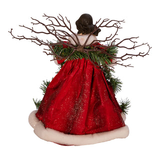 14 Inch Red Unlit Angel Tree Top