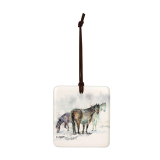 Horse Trio CO Mag Ornament