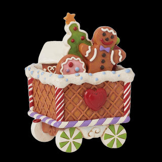 Gingerbread Train Car Figurine