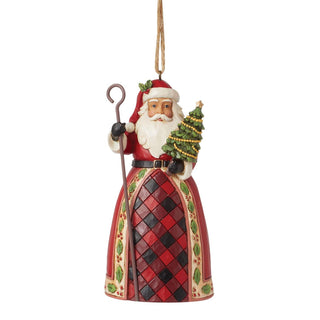 Santa with Tree and Cane
