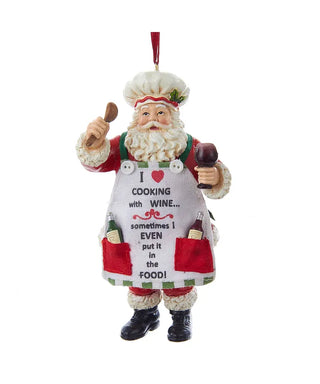 Chef Santa w Wine
