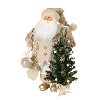 Golden Holiday Santa