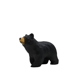 Black Bear Wood Figurine