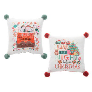 Holiday Story Throw Pillows