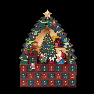 16"XMAS TREE 24PC ADVENT CALENDAR