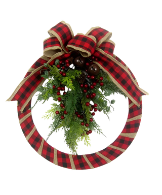 Red Plaid Wreath