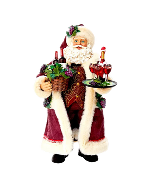 11.5" Fabriché™ Wine Holding Santa