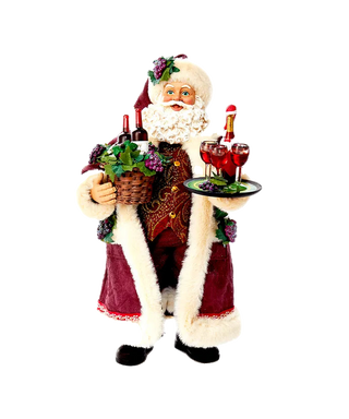 11.5" Fabriché™ Wine Holding Santa